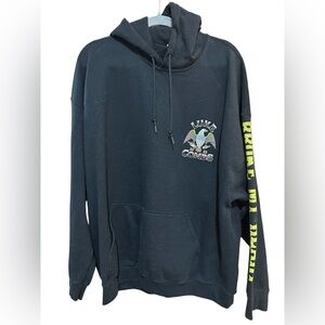 Luke Combs 2023 World Tour Black Hoodie Beer Never Broke My Heart Size 2XL